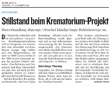 Kleine_Zeitung_2015_11_29_Stillstand_Krematoriums