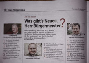 Was gibt’s Neues, Herr Bürgermeister? Gössendorf