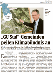 GU-Süd Gemeinden peilen Klimabündnis an