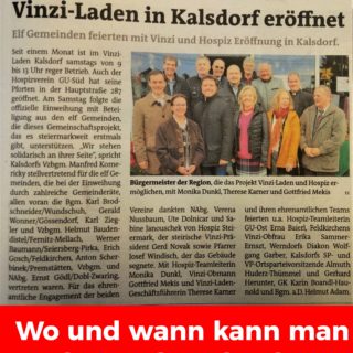 Vinzi-Laden Kalsdorf Infos zum Einkauf und Spenden