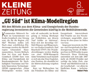 Klima- und Energiemodellregion GU-Süd bewilligt