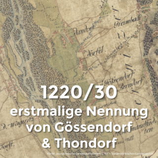 Zahl des Tages 11 zu Gössendorf: Erste schriftliche Erwähnung