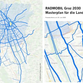 RADMOBIL Graz 2030 Masterplan vom 23. Juni 2020 mit regionalen Radnetzen auch in Gössendorf
