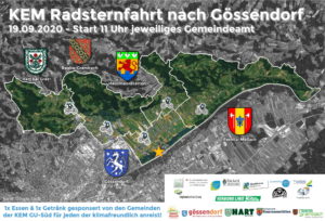 Samstag Radsternfahrt mit 1x Essen & 1x Getränk für alle Besucher zum Sportzentrum Gössendorf