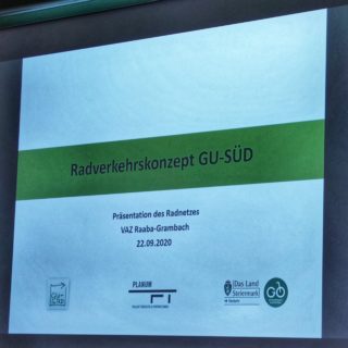 Präsentation Radverkehrskonzept GU-SÜD am 22. September im VAZ Grambach