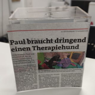 Unterstützung bei Therapiehund für sechsjährigen Paul in Gössendorf