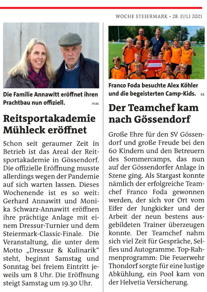Franco Foda beim JAZ Gössendorf Sommercamp