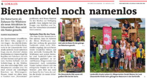 WOCHE 18. August – Insektenhotel in Gössendorf, Schulung Großtierrettung bei FF Gössendorf und SV Gössendorf Derby nach perfektem Saisonstart