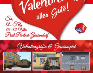 Valentinsgrüße mit Gewinnspiel: 6 x € 50 für Dorfstubn, Smokehaus oder Fortezza gewinnen!