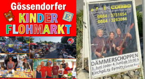 Gössendorfer Termin- und Infoblatt Juni 2022: Kinderflohmarkt, Lesefrühstück, Sonnwendfeuer, Europa-Infotag & Gemeindeaussendung