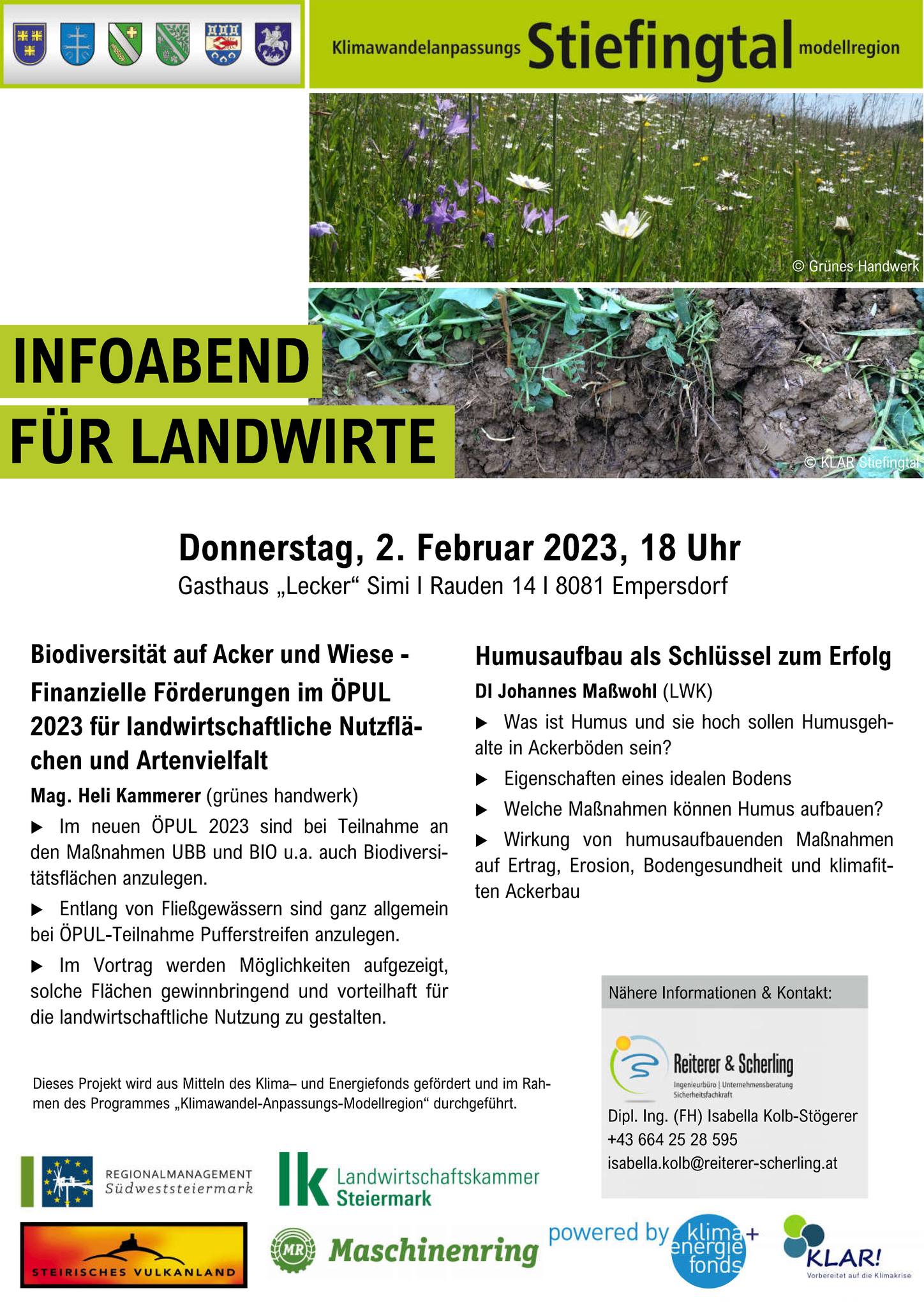 Infoabend für Landwirte in Empersdorf – Biodiversität auf Acker und Wiese & Humusaufbau als Erfolgsschlüssel
