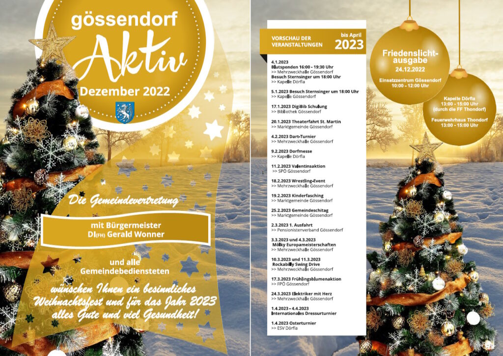 Gemeindezeitung Gössendorf – Dezember 2022