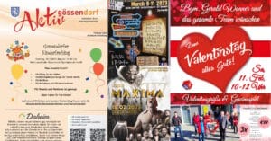 Gössendorfer Gemeindeaussendung und mehr: Kinderfasching, Musiktreffpunkt, Wrestling-Event, Valentinsgrüße & Gewinnspiel, Rockabilly Swing Drive …