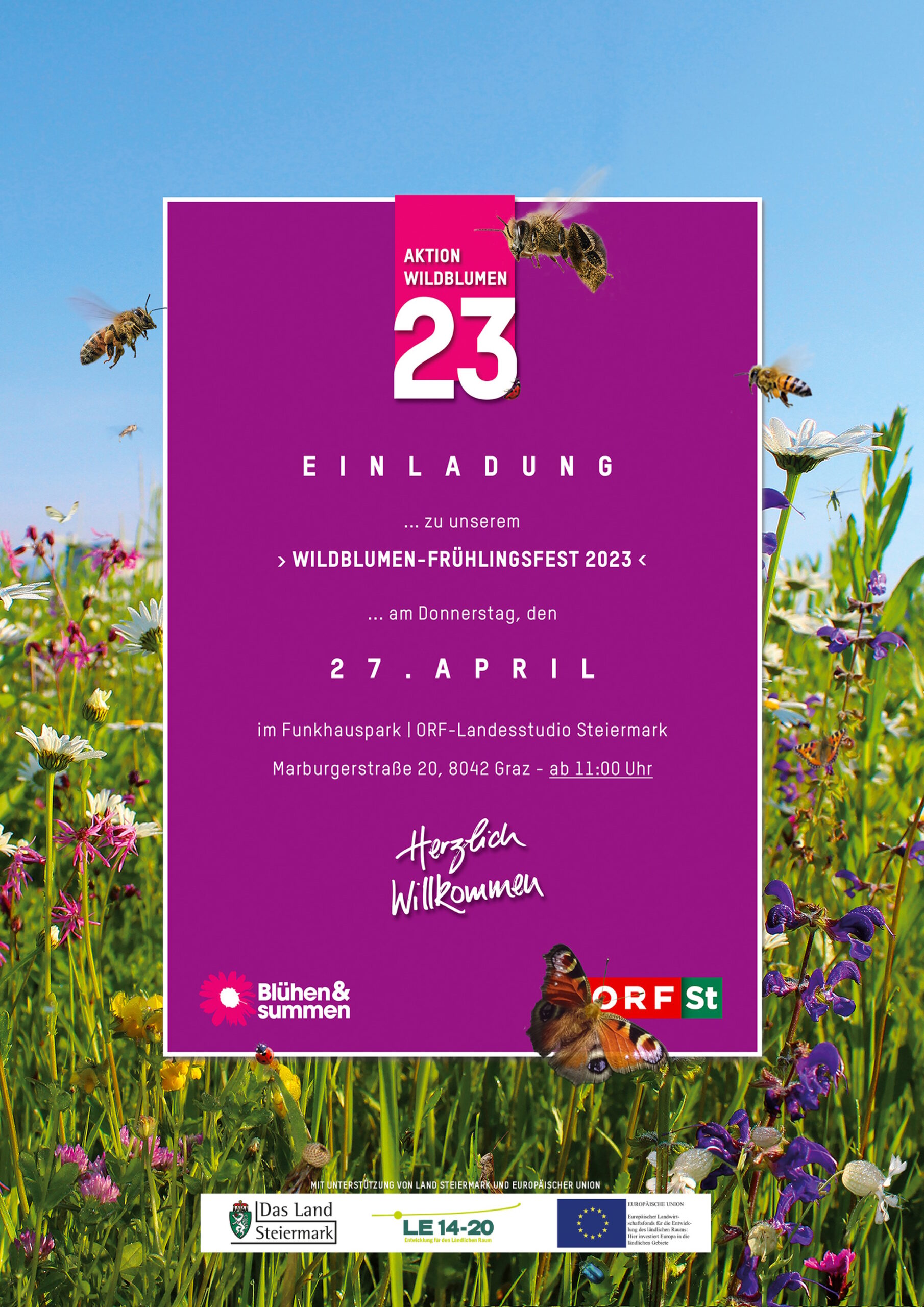 Wildblumen-Frühlingsfest 2023 Steiermark in Graz