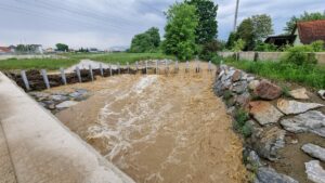 Hochwasserschutz und Rückhaltbecken Raababach haben sich am 23. Mai 2023 wieder bewährt