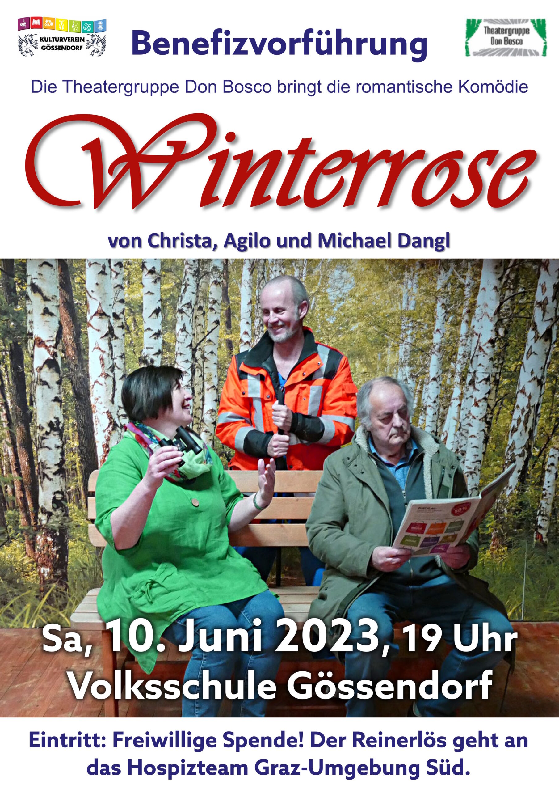 Benefizvorführung Winterrose der Theatergruppe Don Bosco in Gössendorf