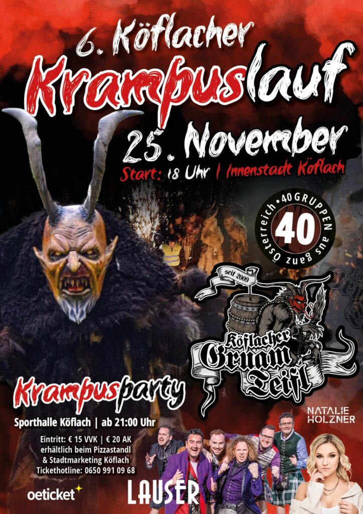 Alle Krampusläufe und Perchtenläufe 2023 in der Steiermark julrich.at