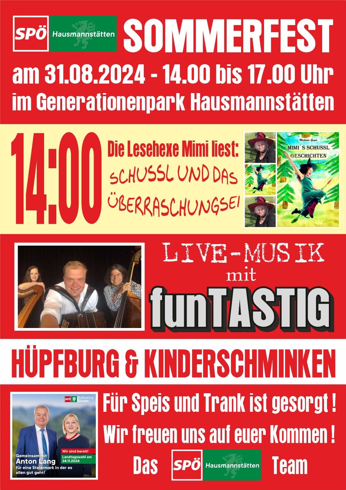 Sommerfest für Groß und Klein in Hausmannstätten (SPÖ)