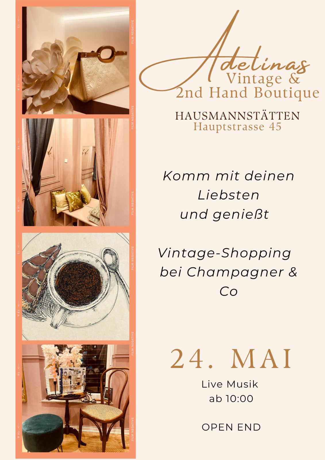 Ein besonderer Tag bei Adelinas Vintage & 2nd Hand Boutique mit Live-Musik