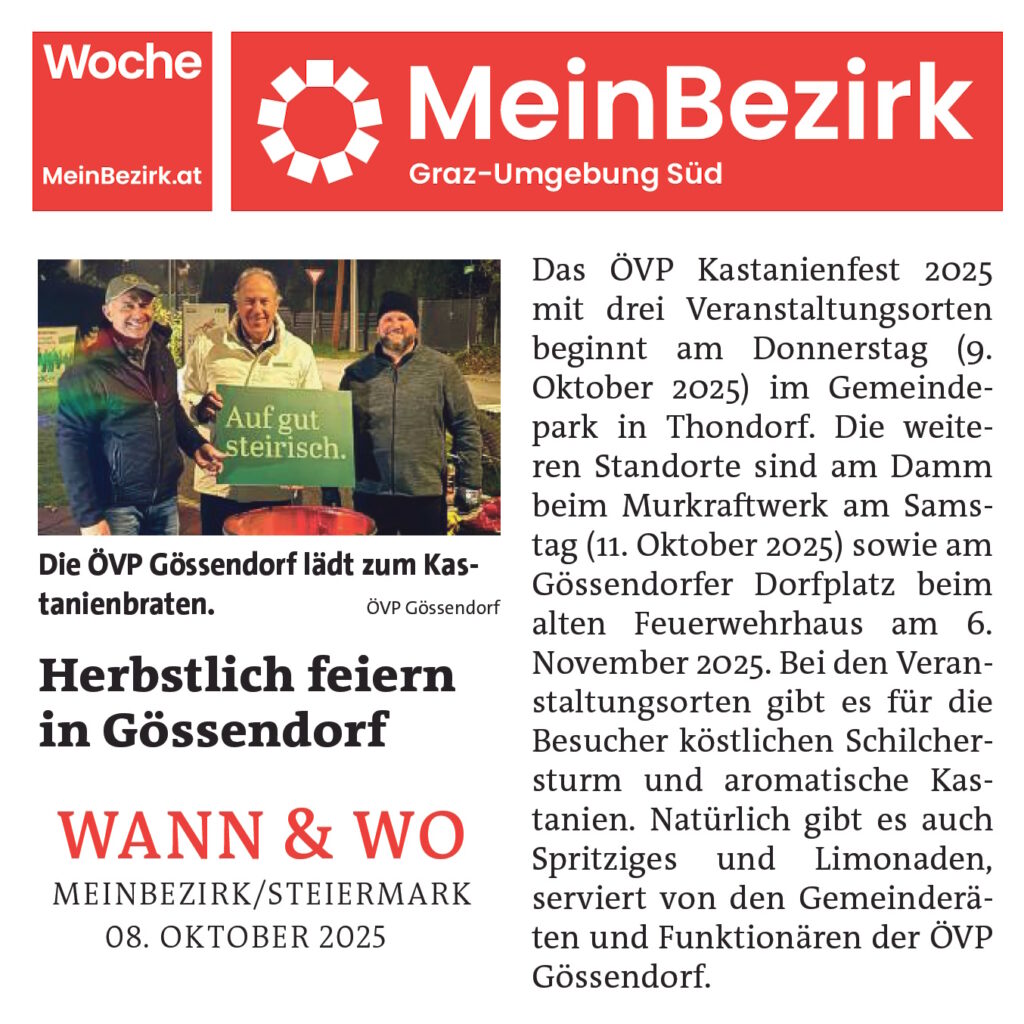 Herbstlich feiern in Gössendorf