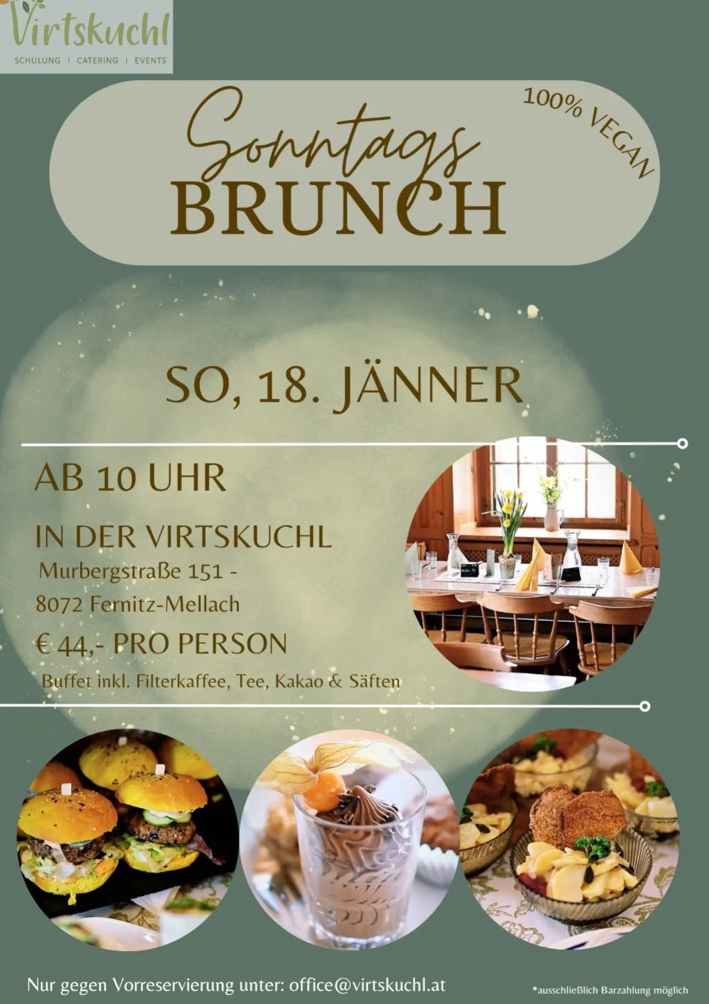Sonntags-Brunch Virtskuchl (Vegan)