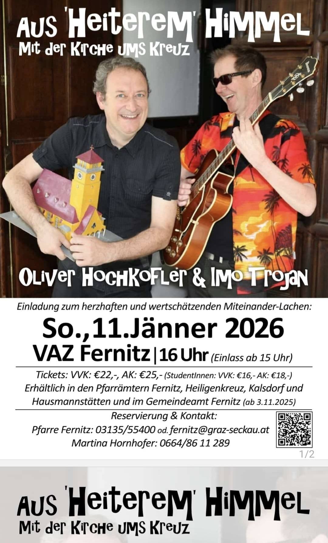 Kabarett: Aus heiterem Himmel – Mit der Kirche ums Kreuz