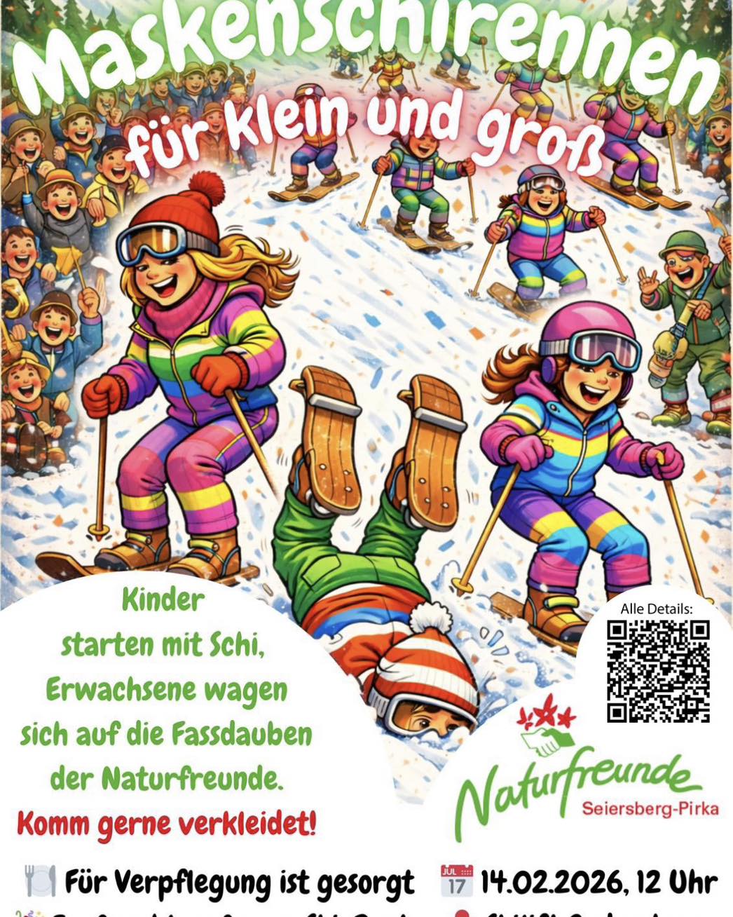 Maskenschirennen am Gedersberg in Seiersberg