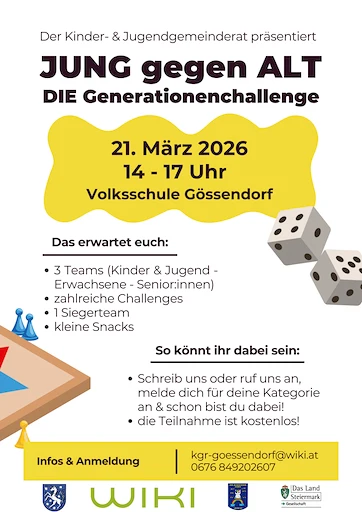 JUNG gegen ALT – DIE Generationenchallenge des Kindergemeinderat in Gössendorf