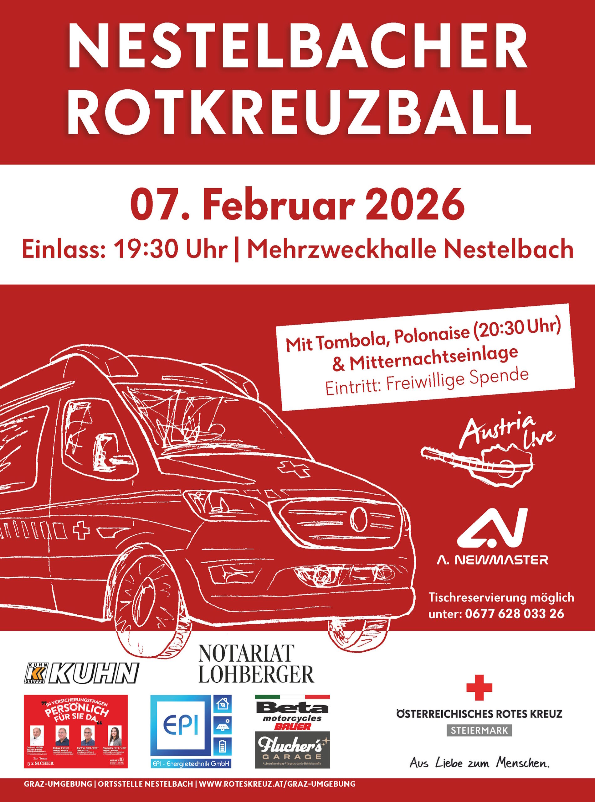 Nestelbacher Rotkreuzball 2026 Nestelbacher Rotkreuzball 2026