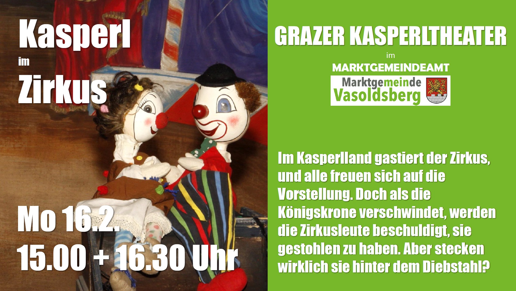 Kasperl im Zirkus in Vasoldsberg Kasperl im Zirkus in Vasoldsberg