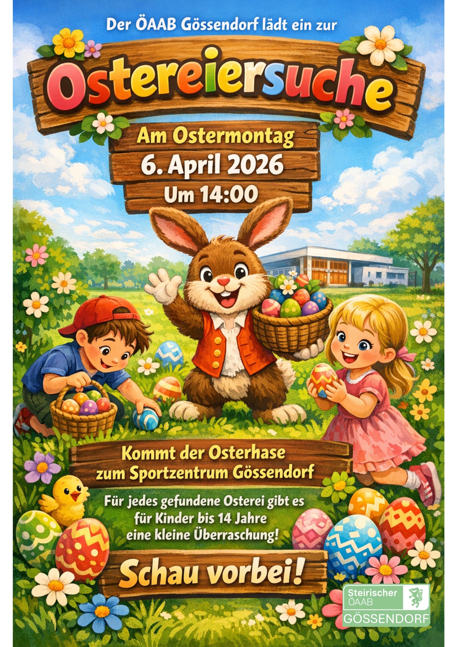 Ostereiersuche 2026 in Gössendorf