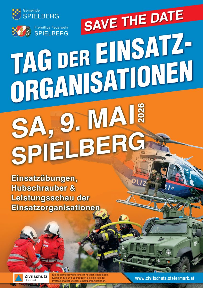 Tag der Einsatzorganisationen 2026 in Spielberg