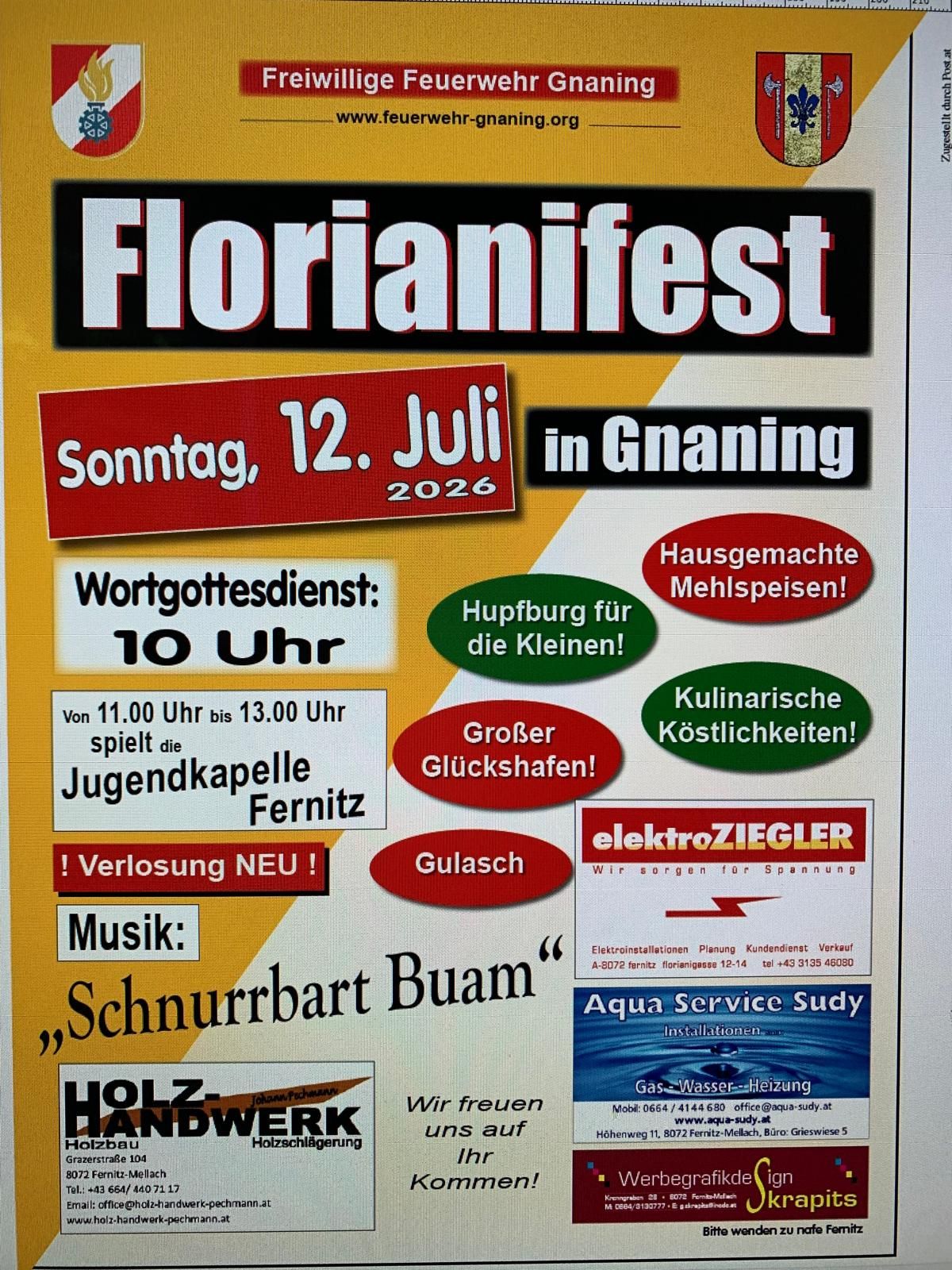 Florianifest der Freiwilligen Feuerwehr Gnaning 2026