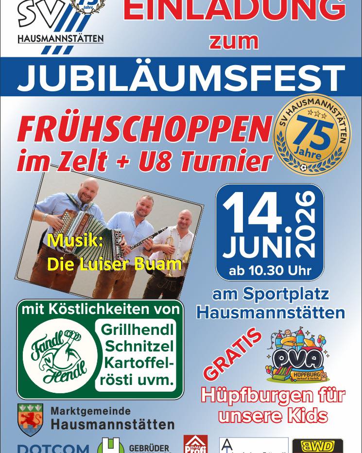 Jubiläumsfest 75 Jahre SV Hausmannstätten