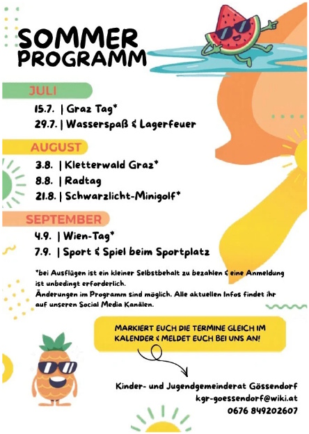 Graz Tag des Kinder- und Jugendgemeinderat Gössendorf