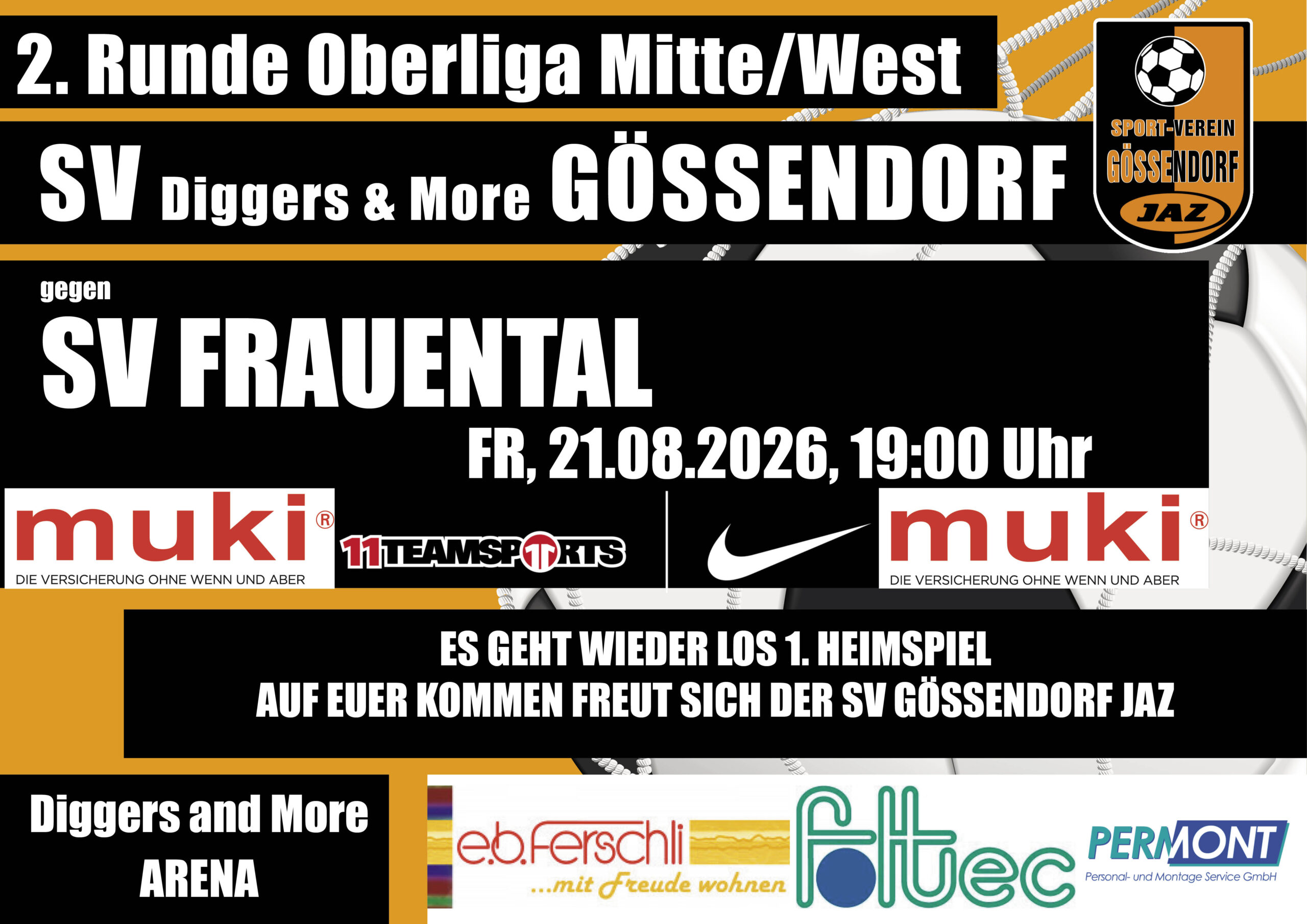 SV DIGGERS & MORE Gössendorf gegen SV Frauental