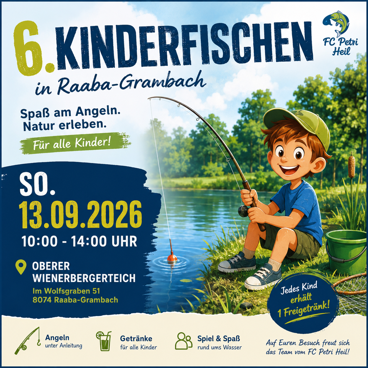 6. Kinderfischen in Raaba/Grambach – Im Wolfgraben