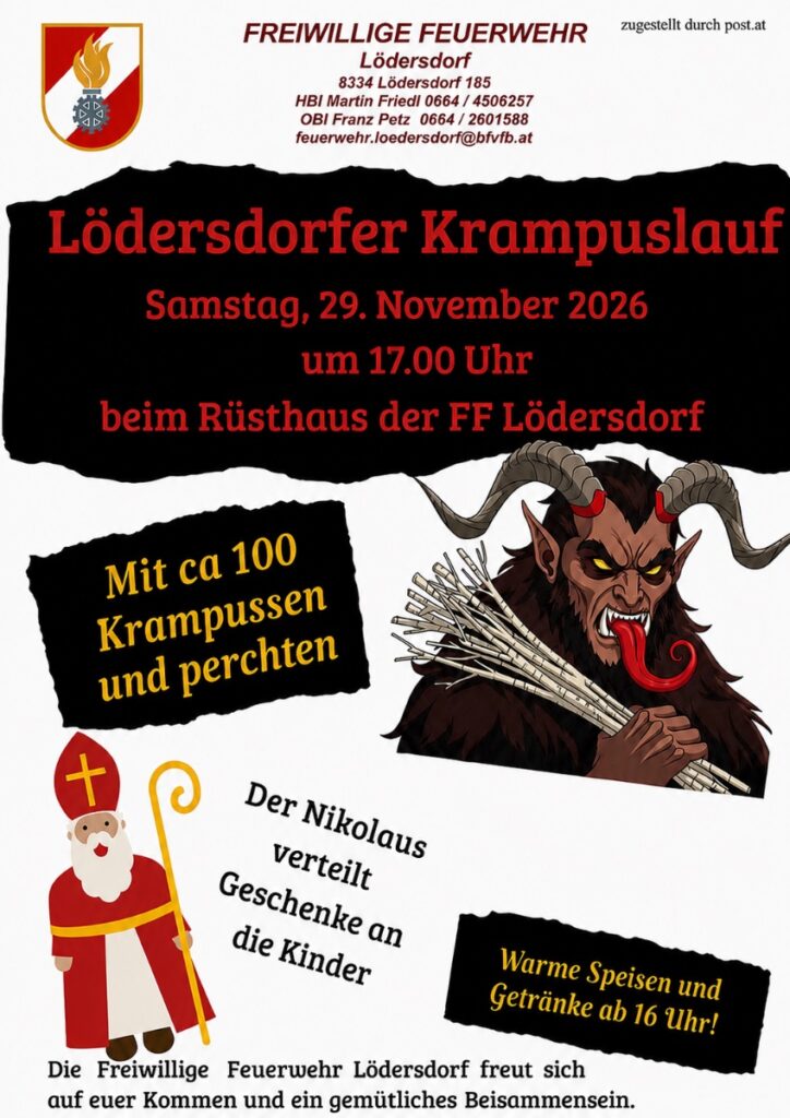 Plakat: Krampuslauf Lödersdorf
